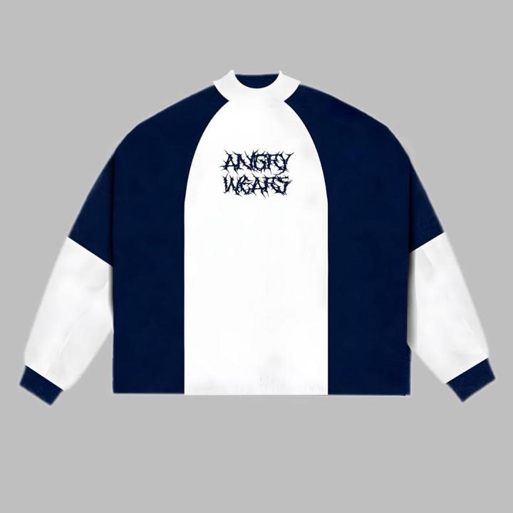 Black and White Angry Hoodie